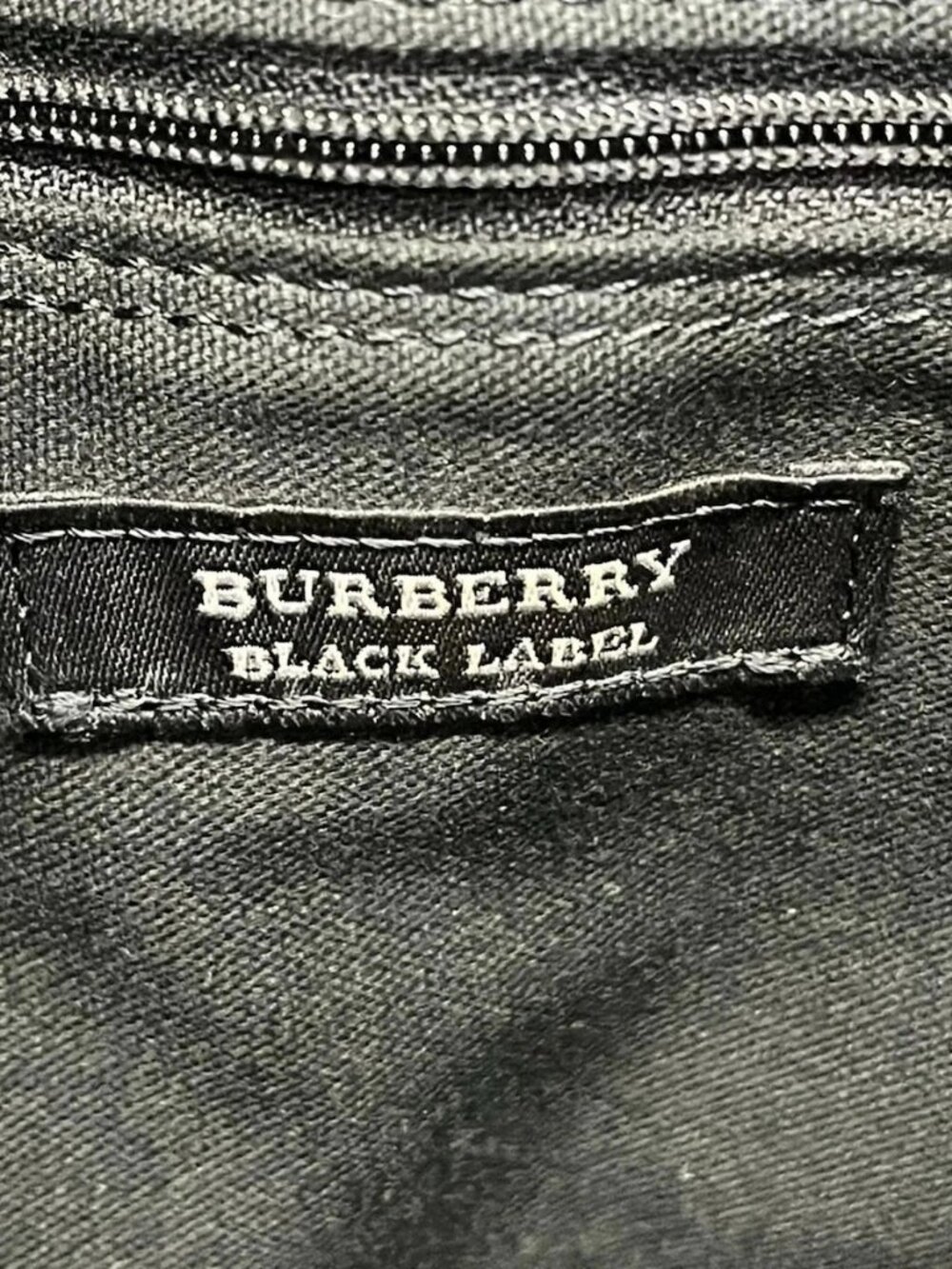 Burberry Black Label D1142-100-28 Dark Brown Navy Dark Green Nylon Leather - Picture 9 of 12